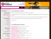 Tablet Screenshot of culinairkookboek.nl